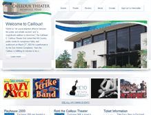 Tablet Screenshot of caillouxtheater.com